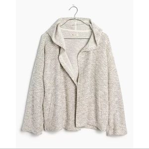 Madewell Off-White Textural Hooded Jacket